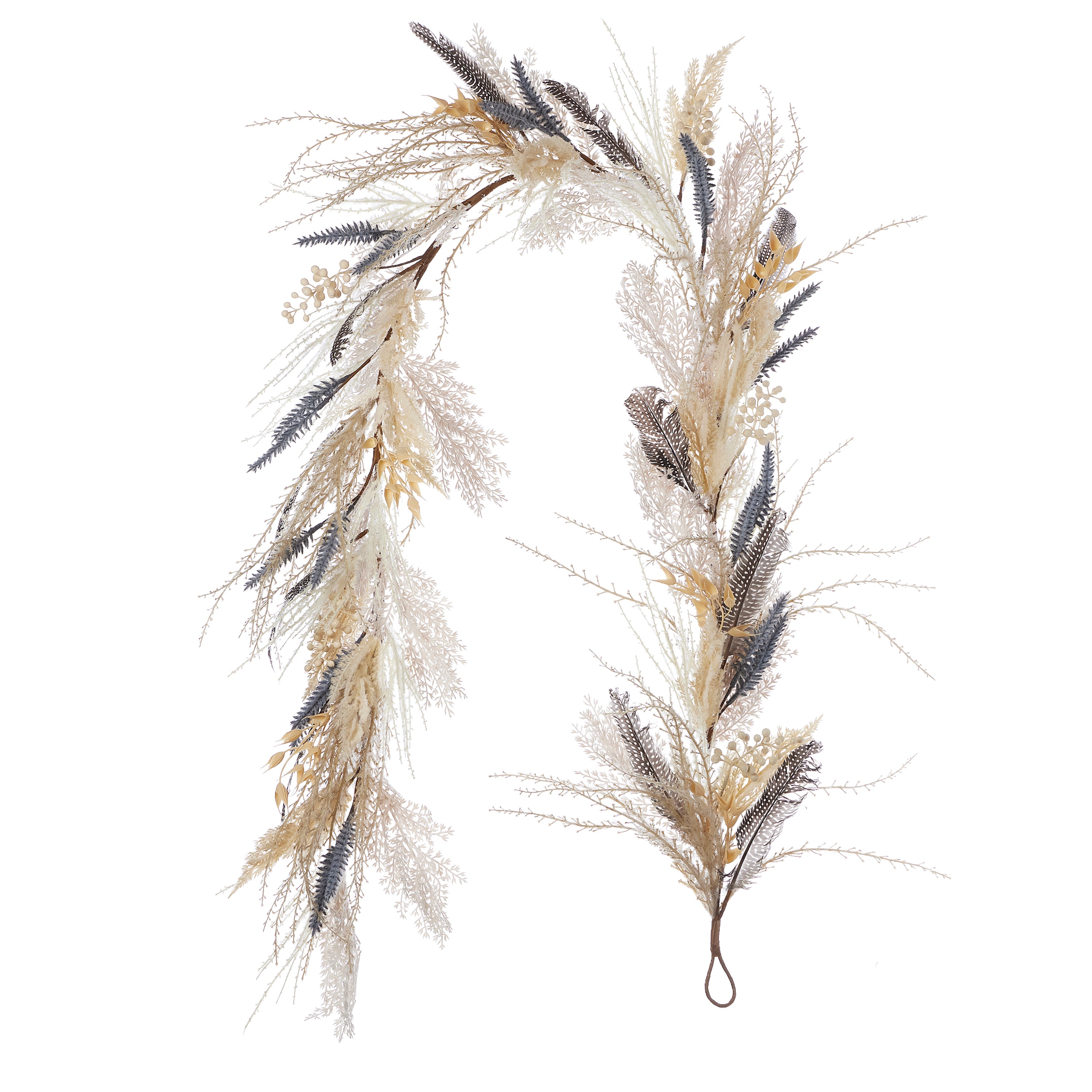 Fall Fields Bouquet with Feather and Pampas 6ft Garland