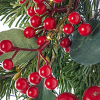 Magnolia Leaf, Eucalyptus, and Berry 9ft Garland (Battery-Operated)