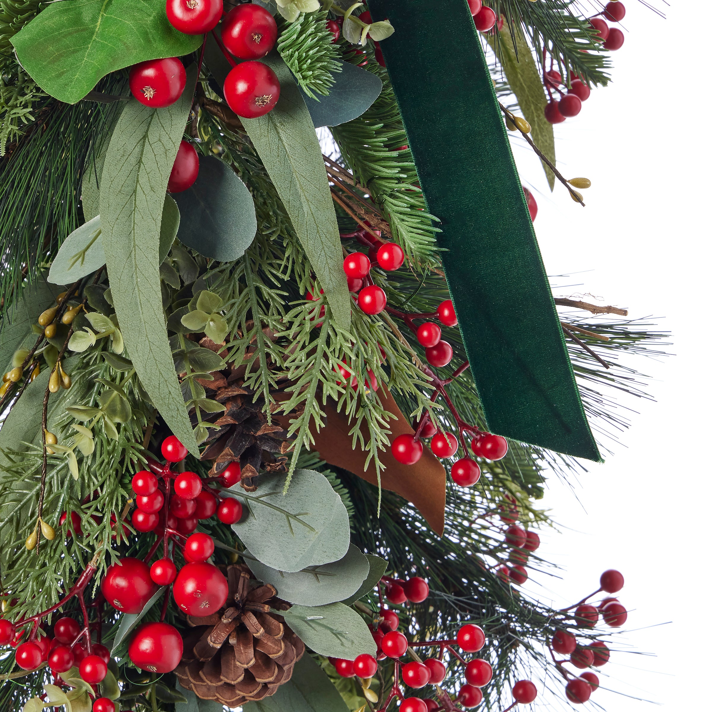 Magnolia Leaf, Eucalyptus, and Berry 30in Swag (Battery-Operated)