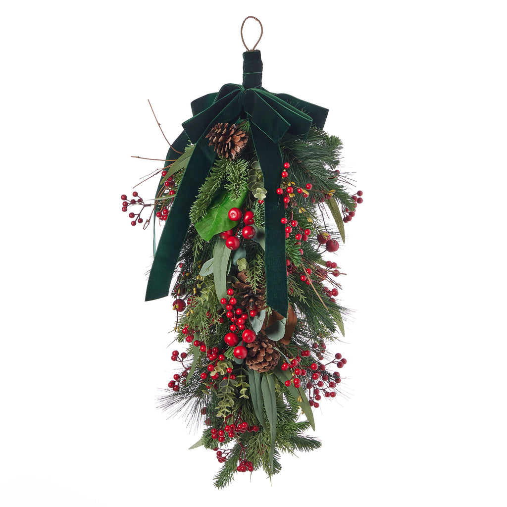 Magnolia Leaf, Eucalyptus, and Berry 30in Swag (Battery-Operated)