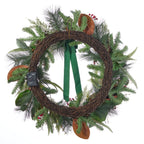 Magnolia Leaf, Eucalyptus, and Berry 28in Wreath (Battery-Operated)