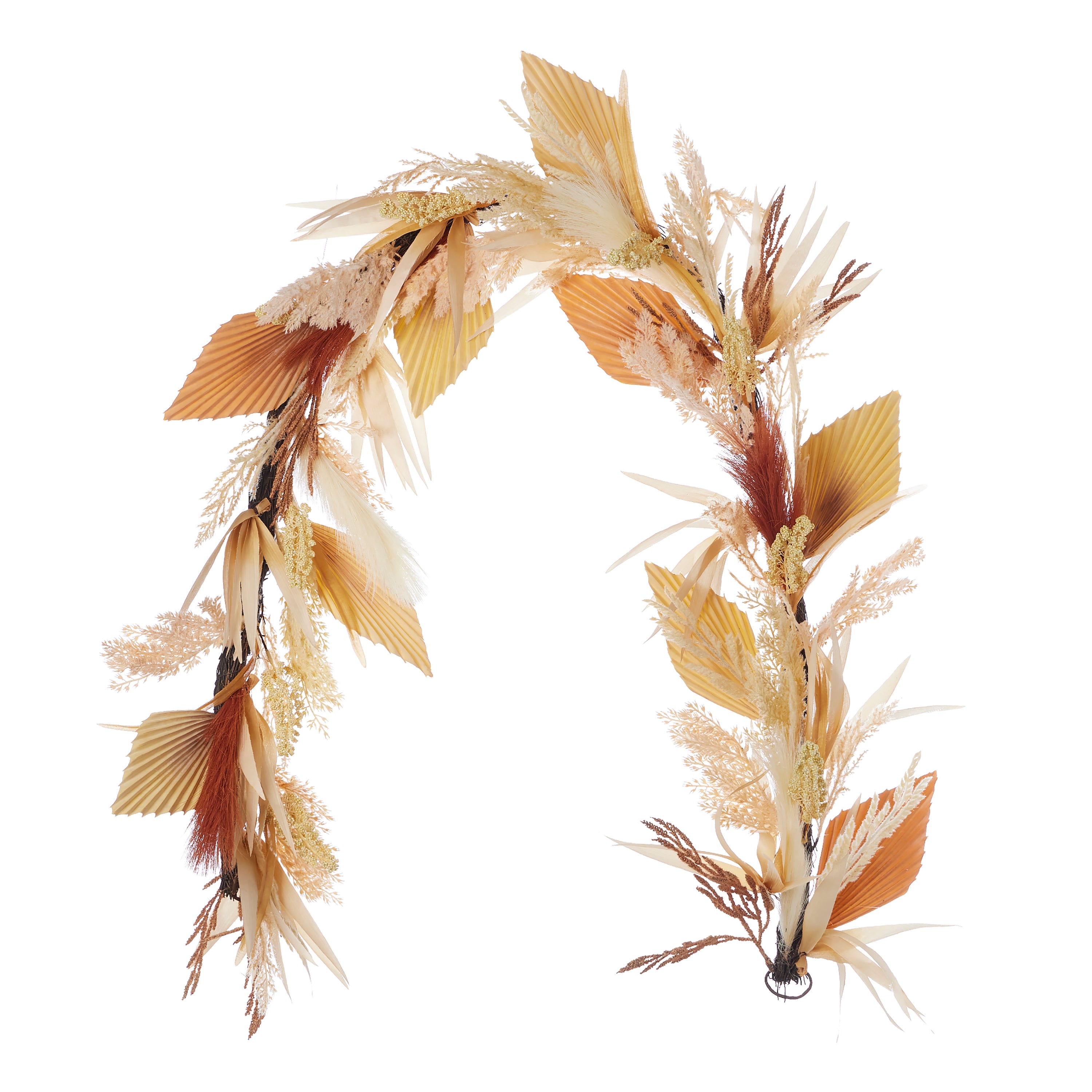 Pampas and Palm 6' Garland
