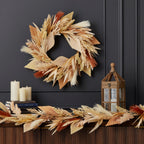 Pampas and Palm 6' Garland