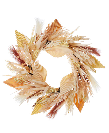 Pampas and Palm 24" wreath
