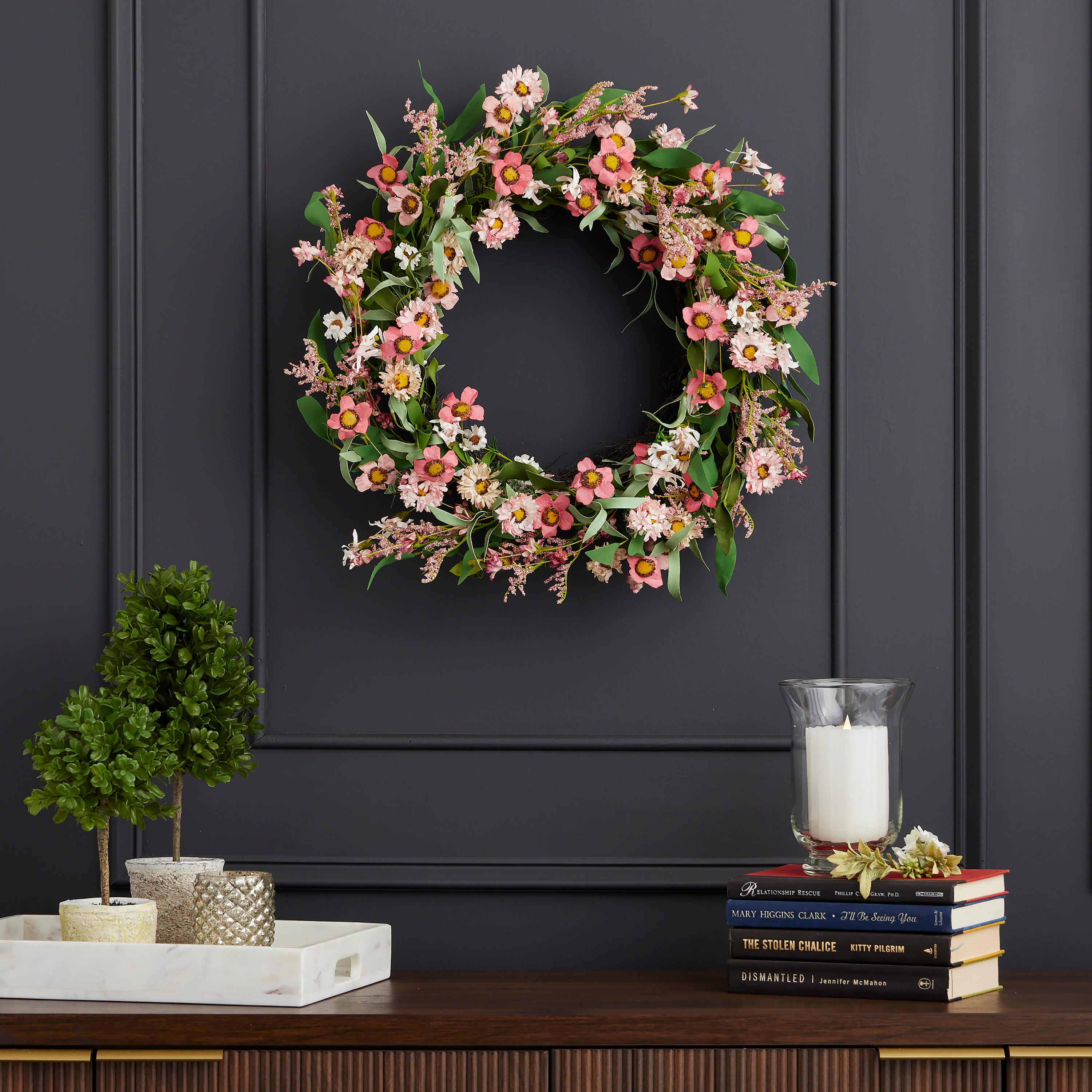 Summer Posey 24in Wreath