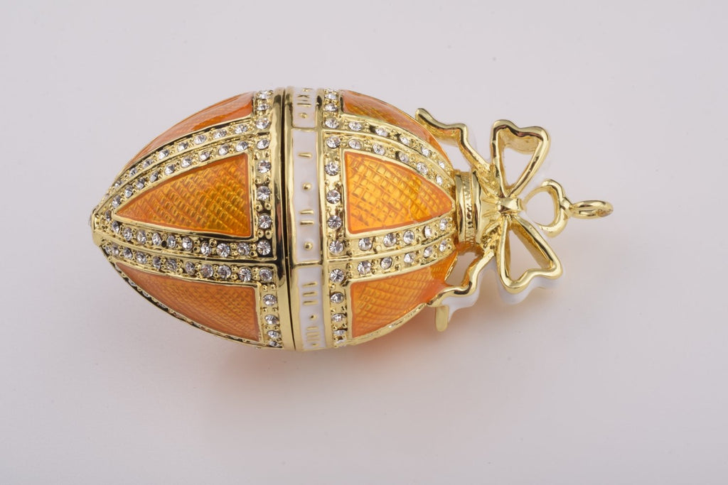Orange Russian Egg Hanging of a Tree Branch