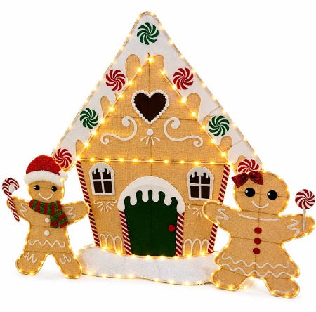 Gingerbread House Prelit Outdoor Decoration