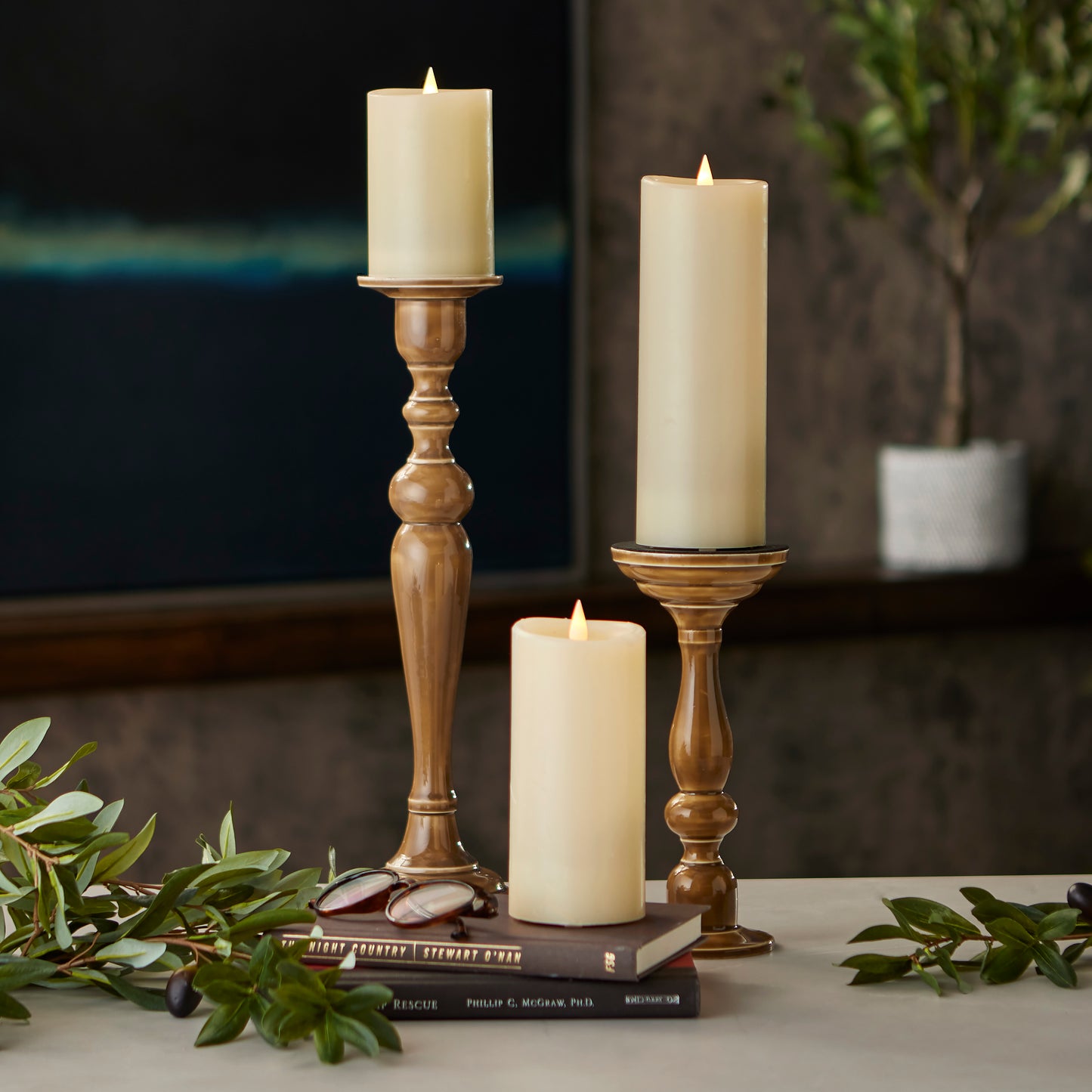 Classic Motion Flameless Candle 3pc Set