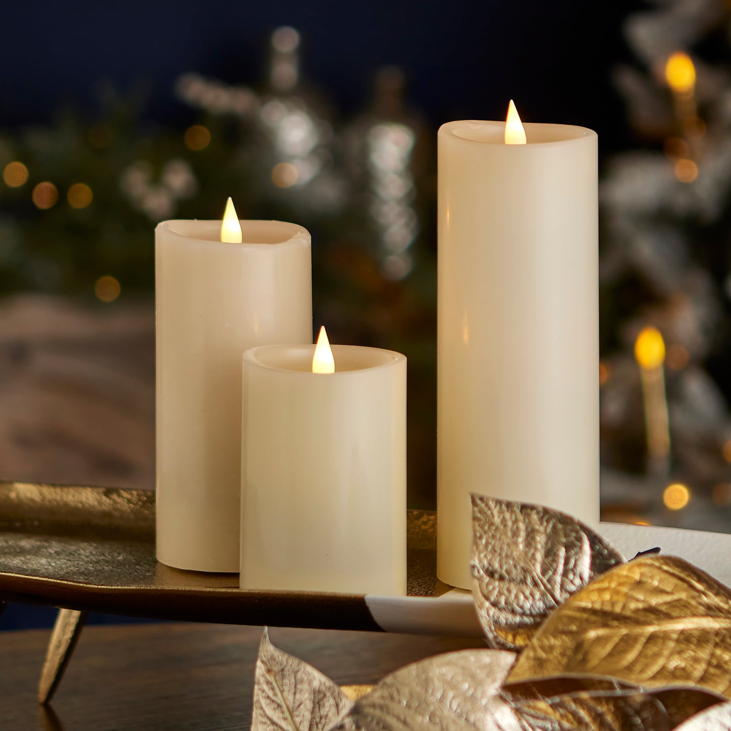 Classic Motion Flameless Candle 3pc Set