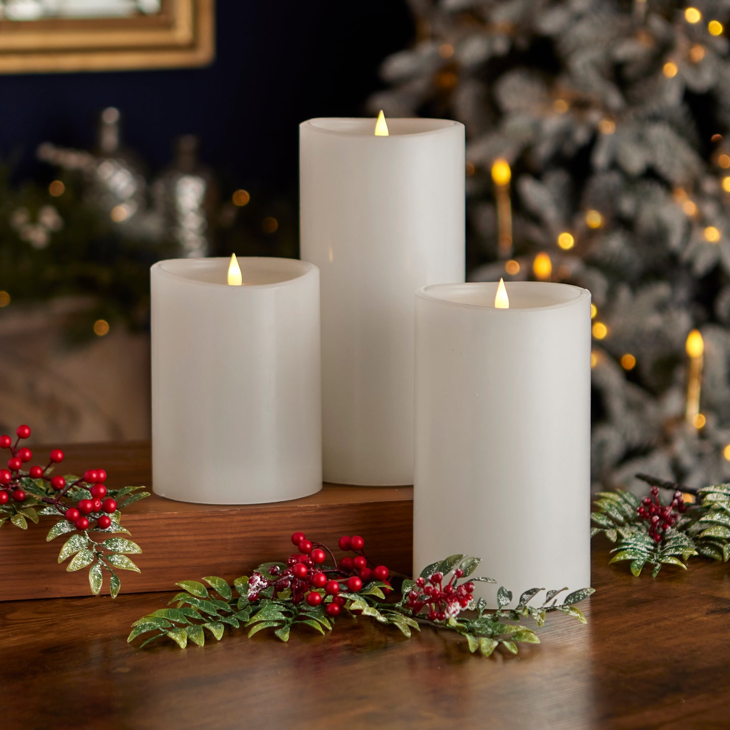 Classic Motion Flameless Candle 3pc Set