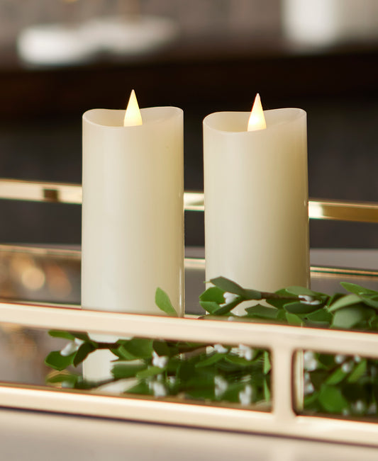 Classic Motion Flameless Square Candle - Set of 2