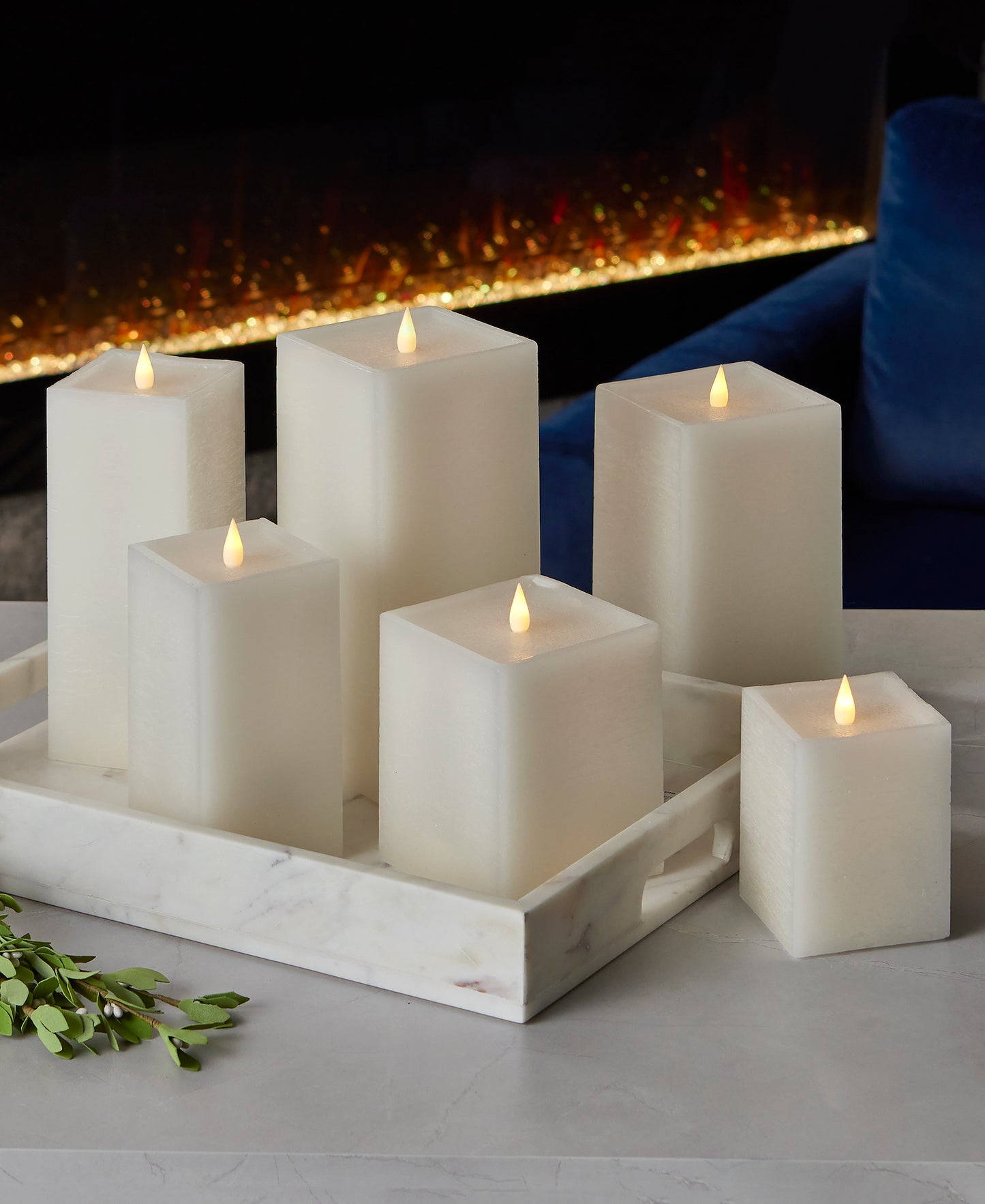 Classic Motion Flameless Square Candle