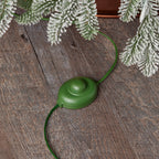 Lexington Fir Lightly Dusted 7.5ft Pre-Lit Tree with Warm White LED Lights and Pinecones