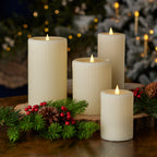 Fine Ribbed Motion Flameless Candle