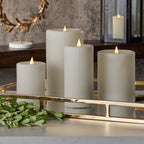 Fine Ribbed Motion Flameless Candle