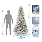 Frosted Acadia Full Pre-Lit Tree