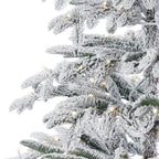 Jackson Flocked Artificial Pre-Lit Pine Tree