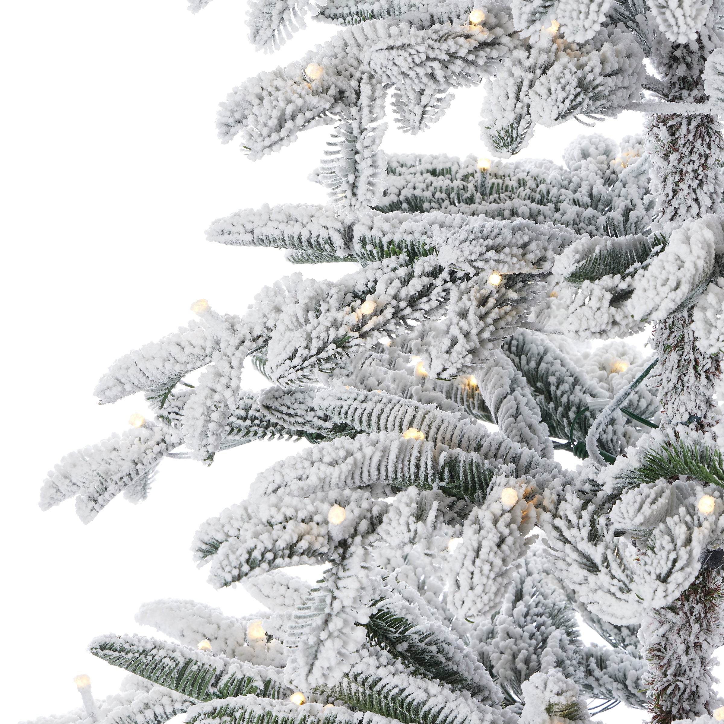 Jackson Flocked Artificial Pre-Lit Pine Tree