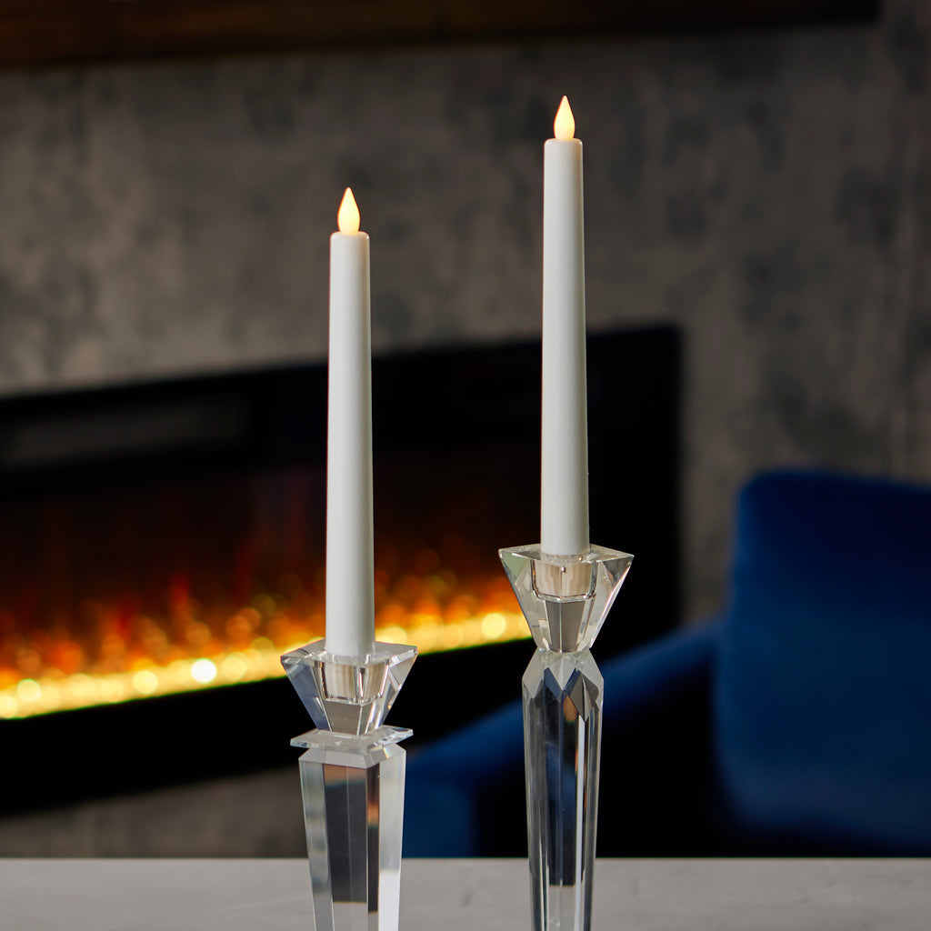 Sutton Fluted Motion Flameless Taper Candle