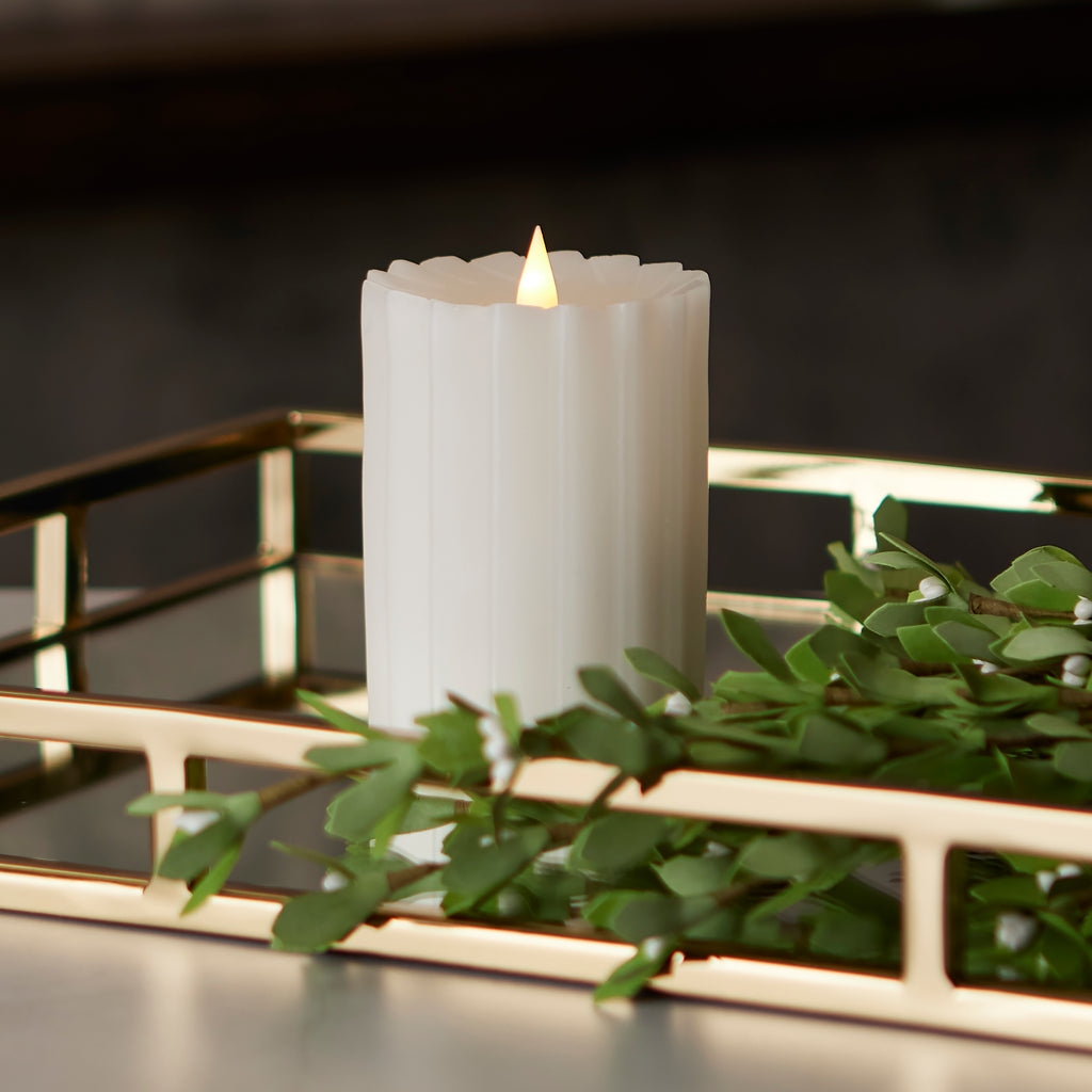 Sutton Fluted Motion Flameless Candle