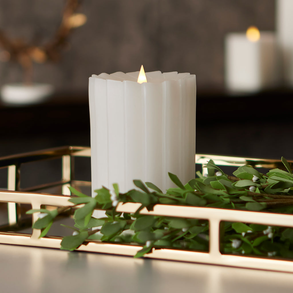 Sutton Fluted Motion Flameless Candle