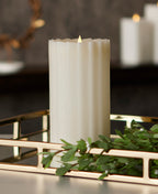 Sutton Fluted Motion Flameless Candle