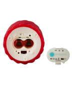 Swirl Motion Flameless Candle in Red