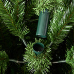 Canyon Ranch Fir Pre-Lit Tree with Warm White LED Lights and Pinecones
