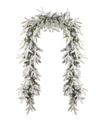 Royal Oaks Flocked Fir 9ft Garland (plug in)