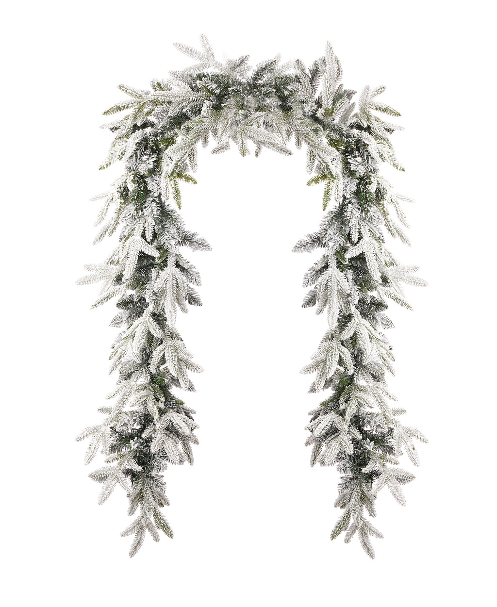 Royal Oaks Flocked Fir 9ft Garland (plug in)