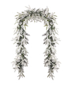 Royal Oaks Flocked Fir 9ft Garland (plug in)