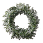 Shadow Woods Flocked Spruce 24in Pre-lit Wreath (plug in)
