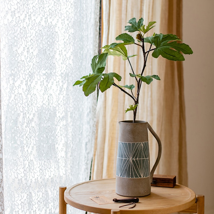 Handpainted Terracotta Table Vase
