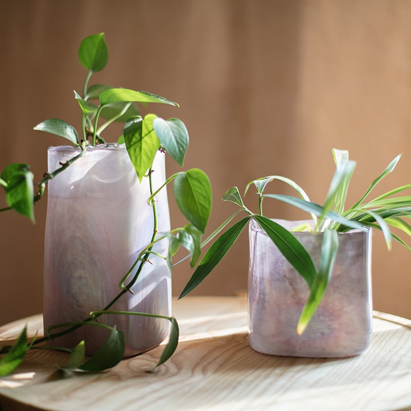 Pink Morandi Glass Vase