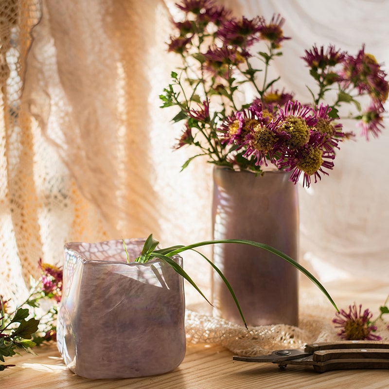 Pink Morandi Glass Vase