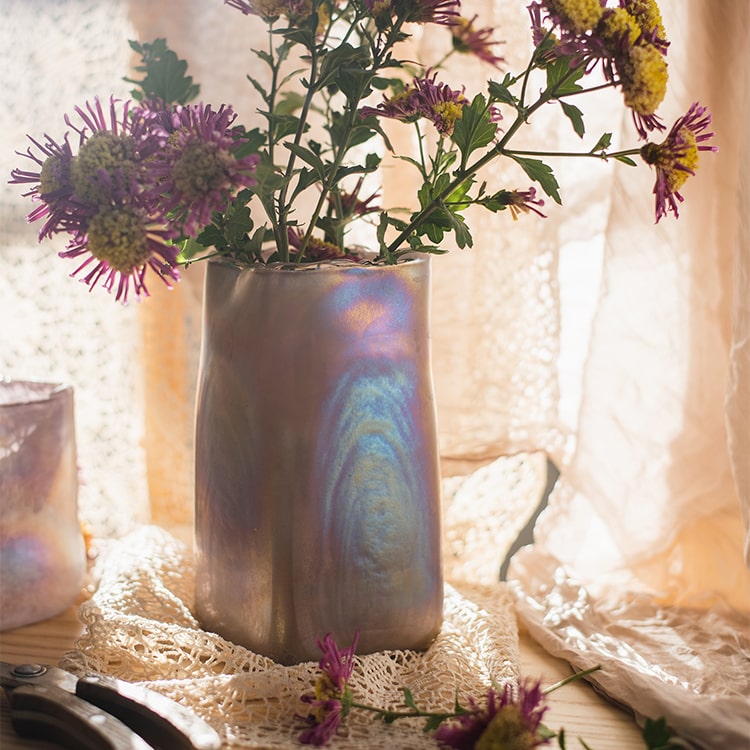 Pink Morandi Glass Vase