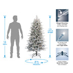 Bluffton Flocked Pine Tree