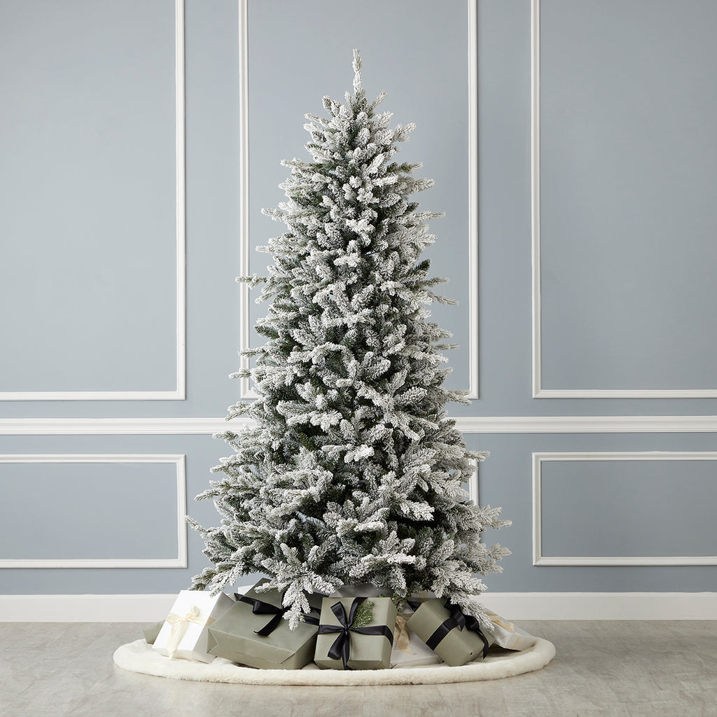 Bluffton Flocked Pine Tree