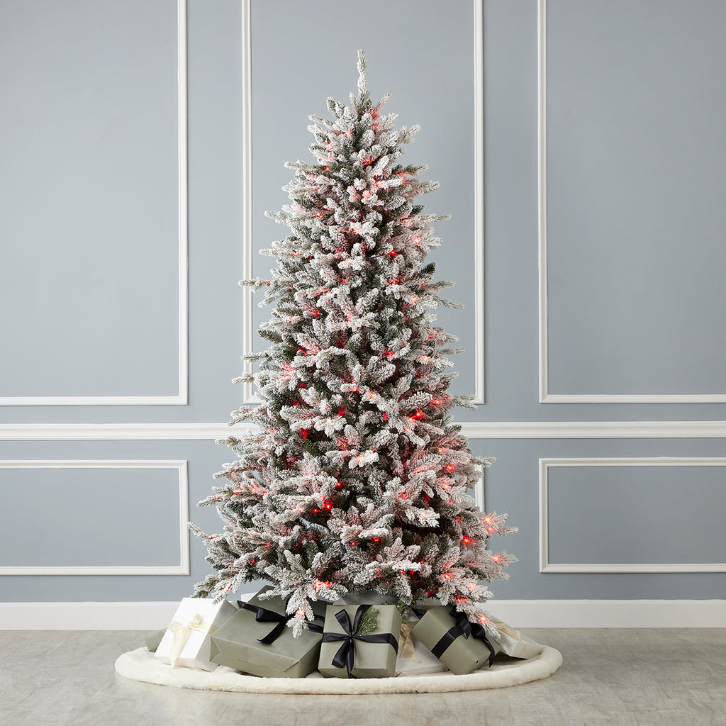 Bluffton Flocked Pine Tree