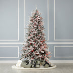 Bluffton Flocked Pine Tree