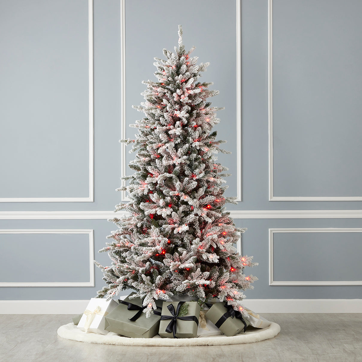 Bluffton Flocked Pine Tree