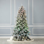 Bluffton Flocked Pine Tree
