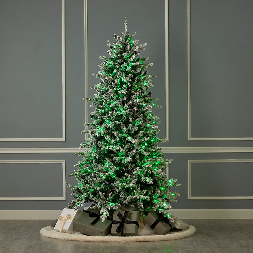 Bluffton Flocked Pine Tree