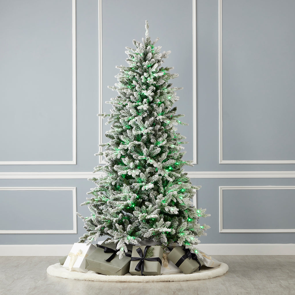 Bluffton Flocked Pine Tree