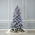 Bluffton Flocked Pine Tree