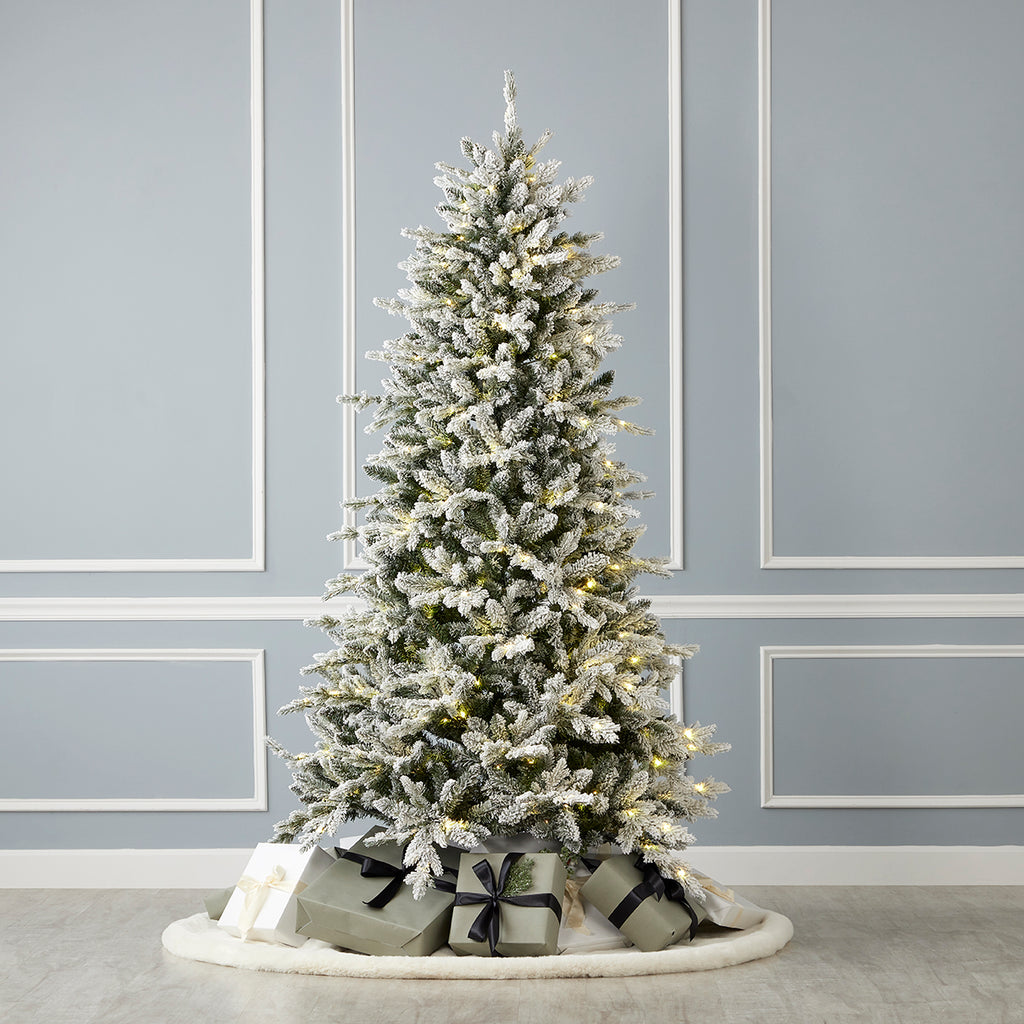 Bluffton Flocked Pine Tree