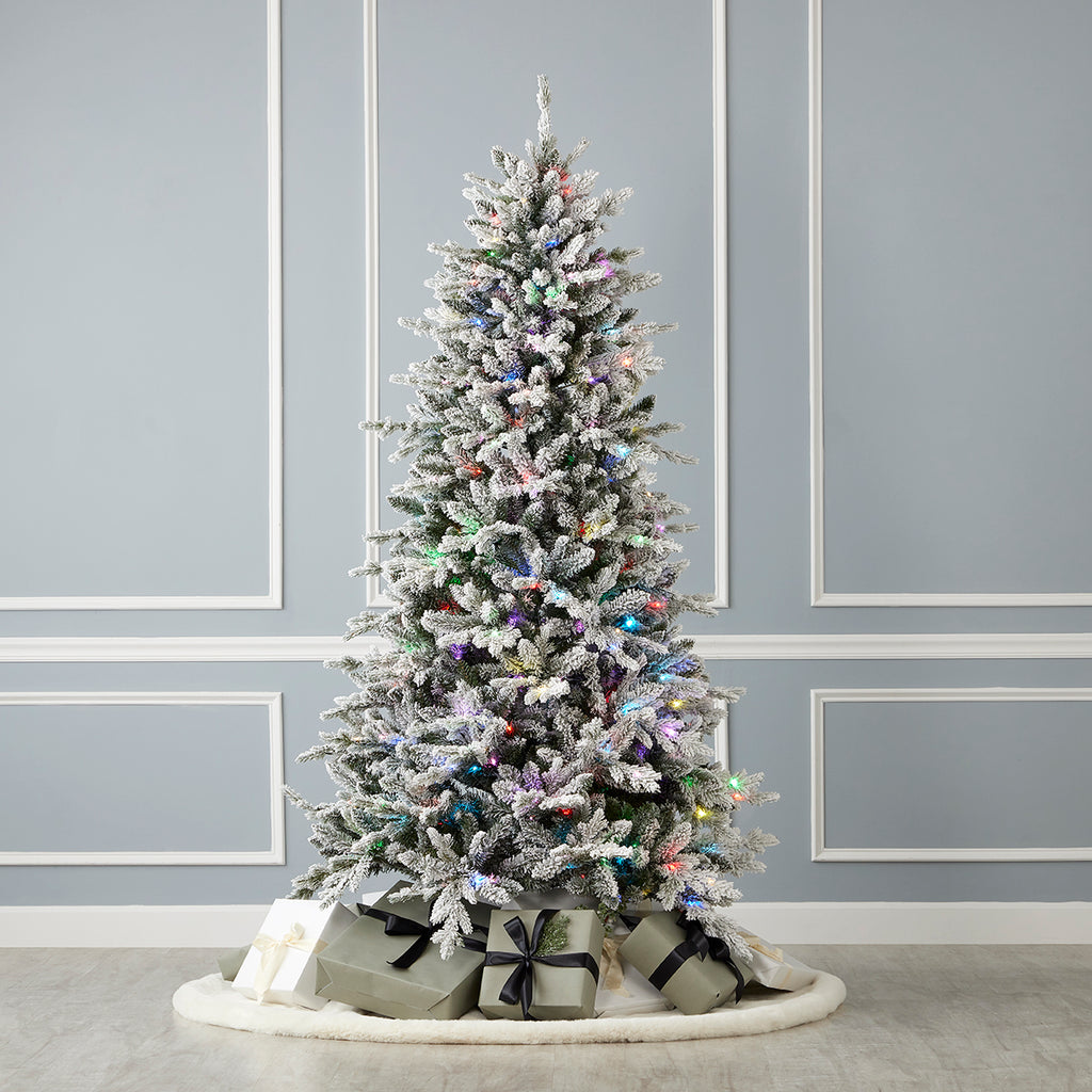 Bluffton Flocked Pine Tree
