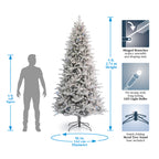 Bluffton Flocked Pine Tree