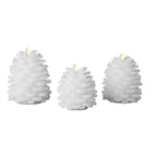 Pinecone Flameless Candle 3pc Set