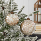 Mercury Glass Ornament Set of 3